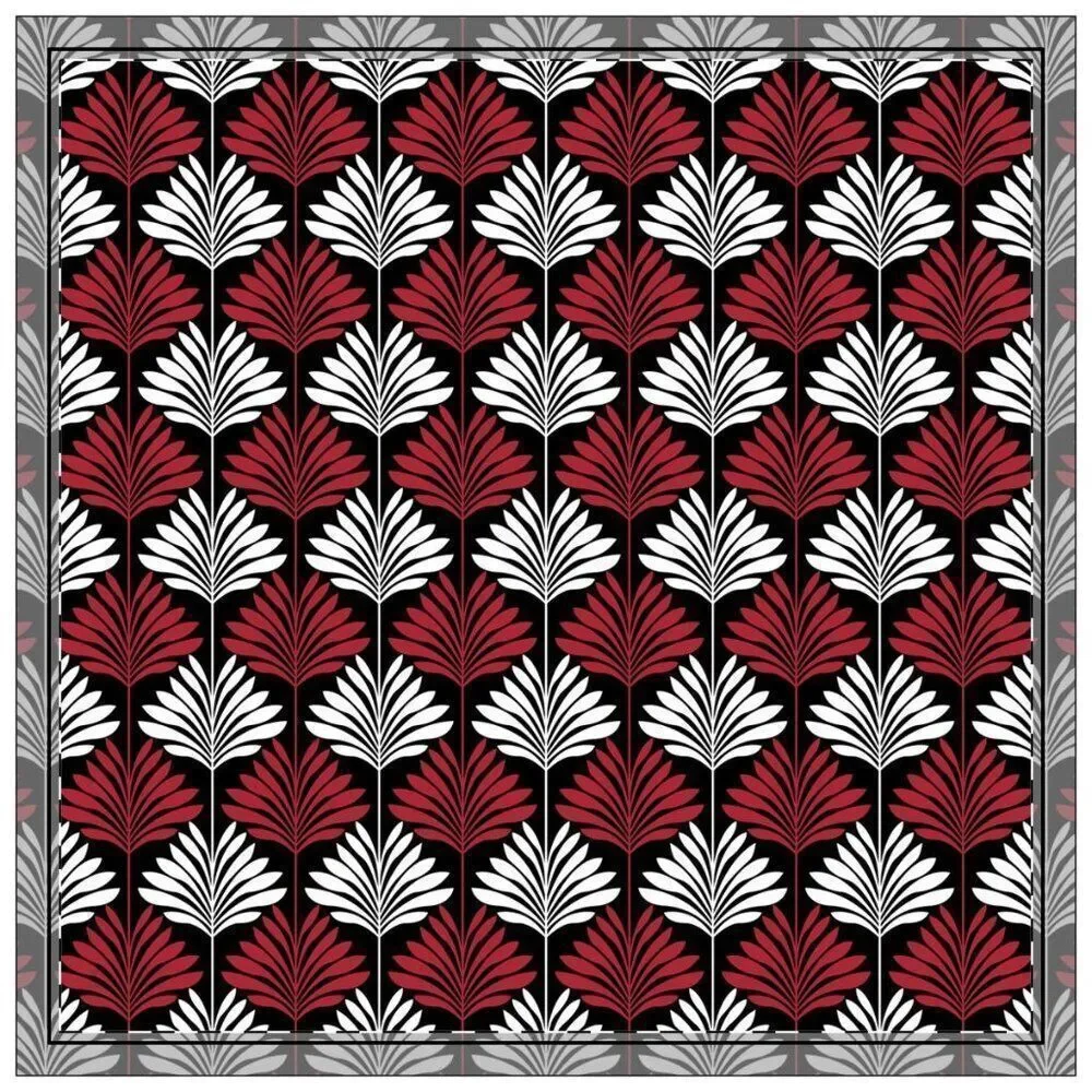 NWT Porter Anna- Red & Black Cotton Napkin 4-set, Deco